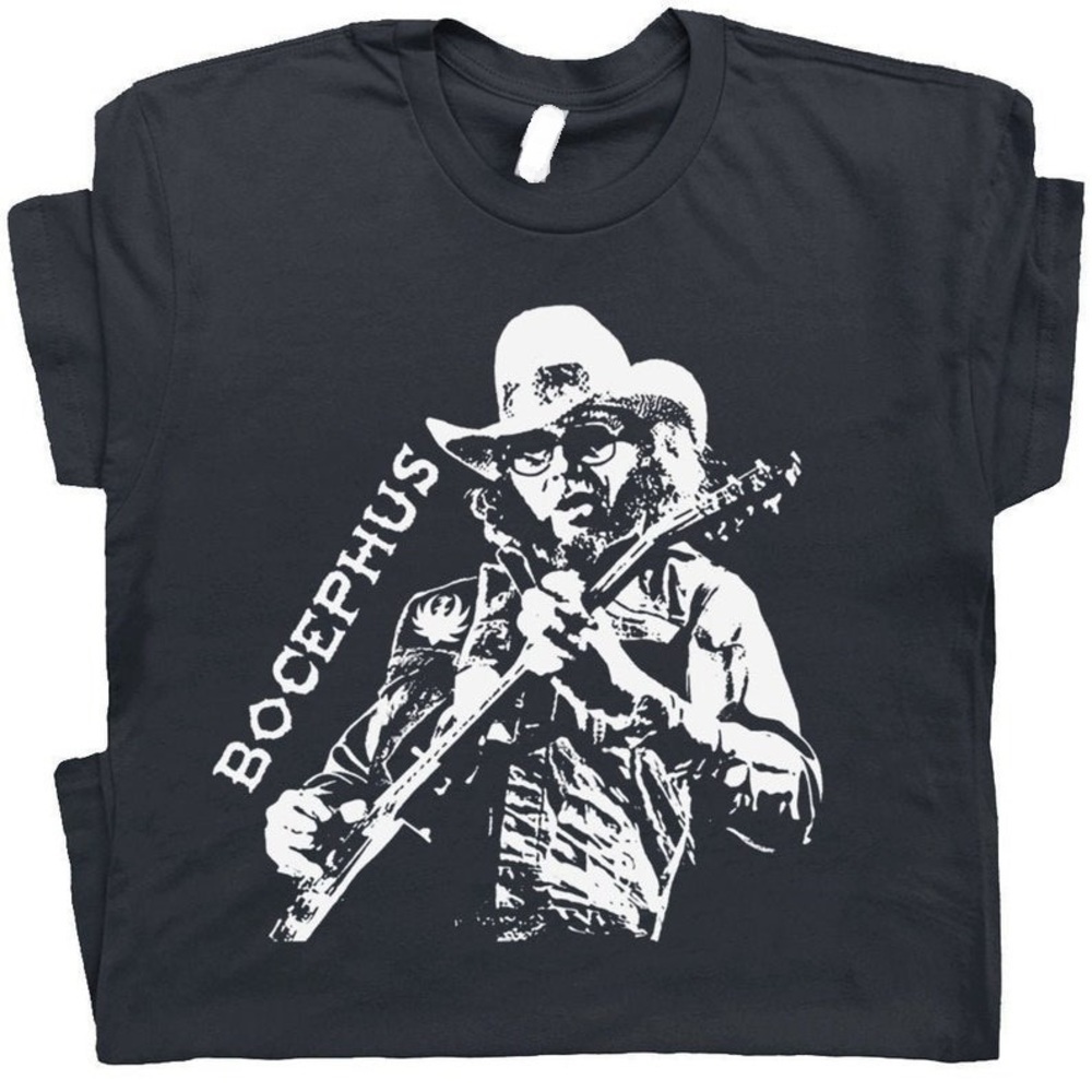 Bocephus Outlaw Country Music T Shirt 80s Country Concert Band Shirt